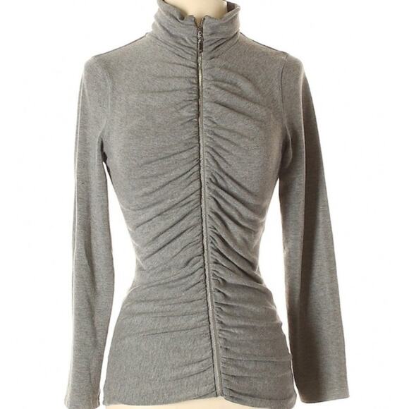Neesha | gray fitted athleisure jacket size small - Picture 1 of 7